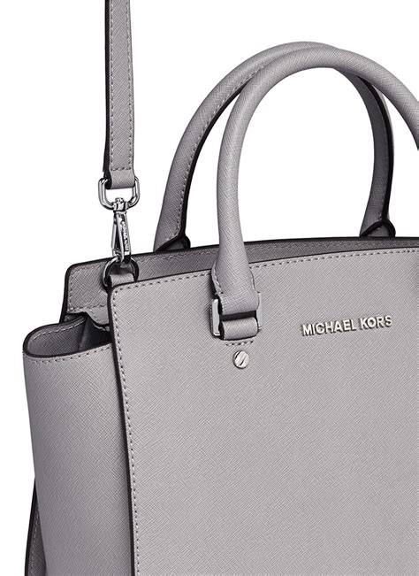 michael kors selma grey|michael kors selma medium black.